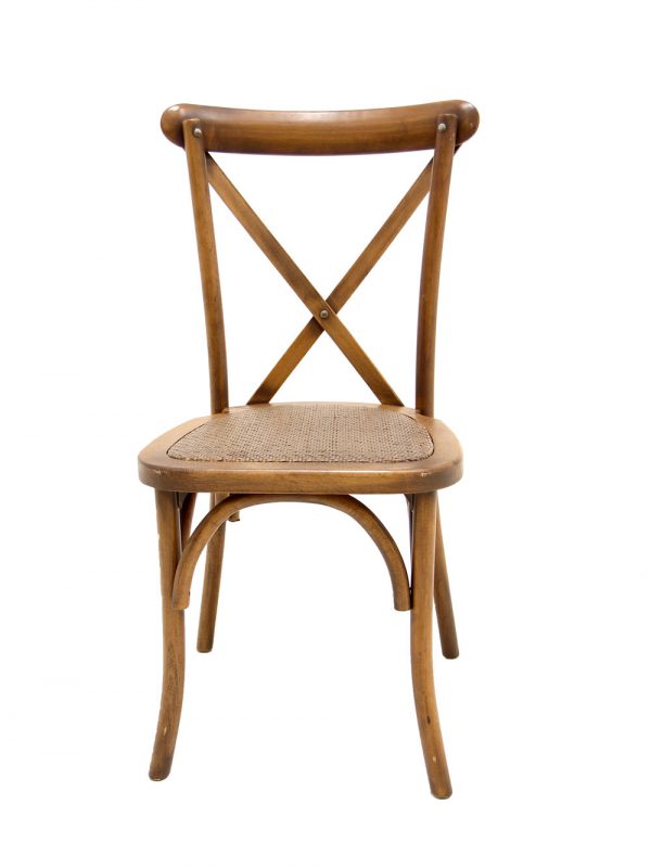 Cross Back Rustic Chair - Image 2