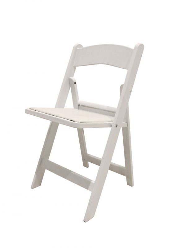 Folding Chair - White Resin