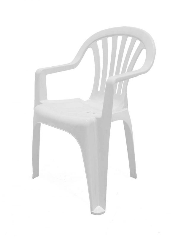 White Plastic Garden Chair