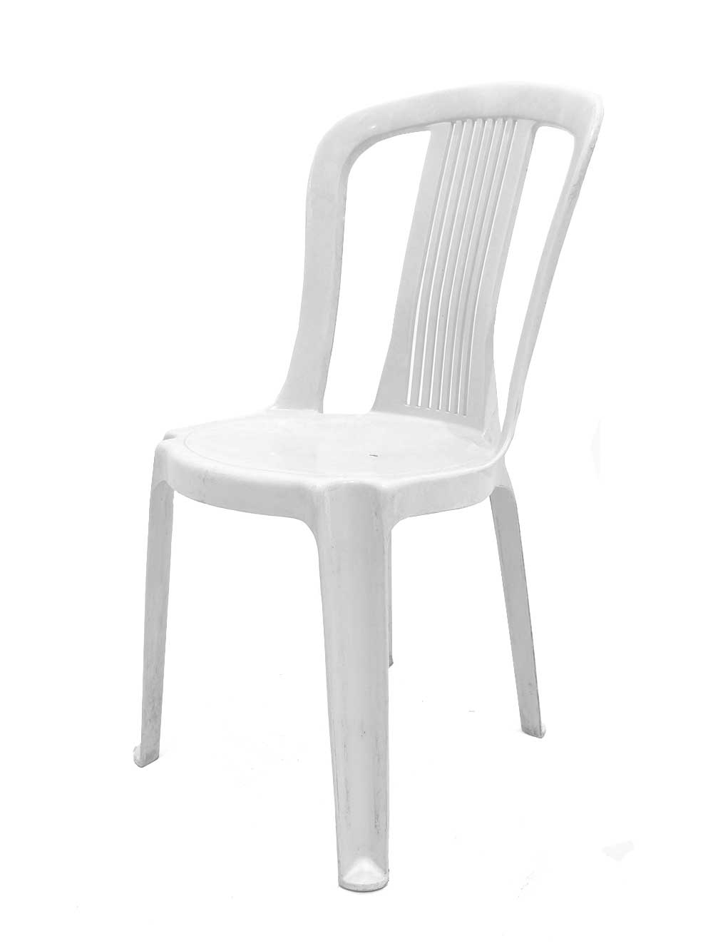 white plastic bistro chair  blacks event furniture