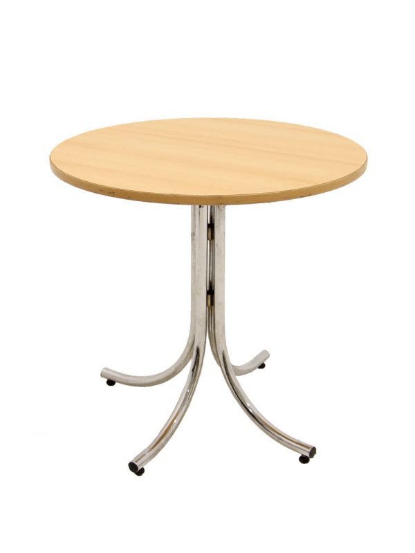 Beech Folding Cafe Table Round (80cm)