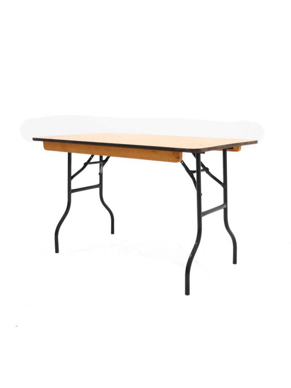 Folding Trestle Table (4ft x 2.6ft) - Image 3