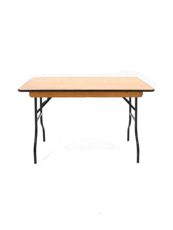 Folding Trestle Table (4ft x 2.6ft) - Image 2