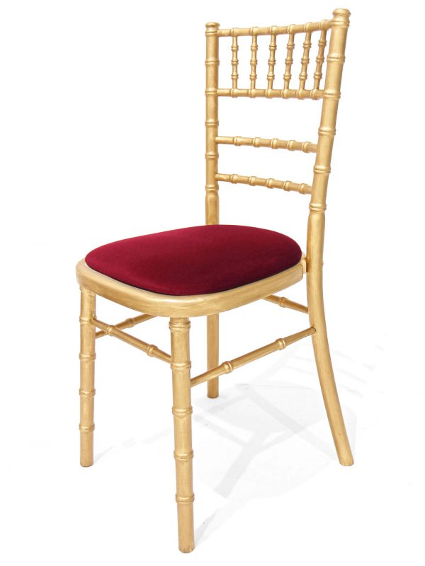 Vintage gold sales chair