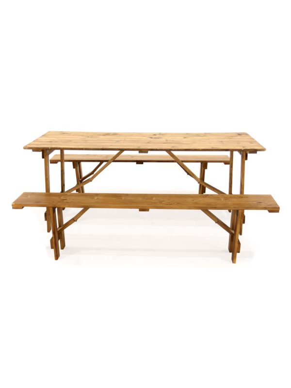 6ft Long Rustic Bench - Image 2