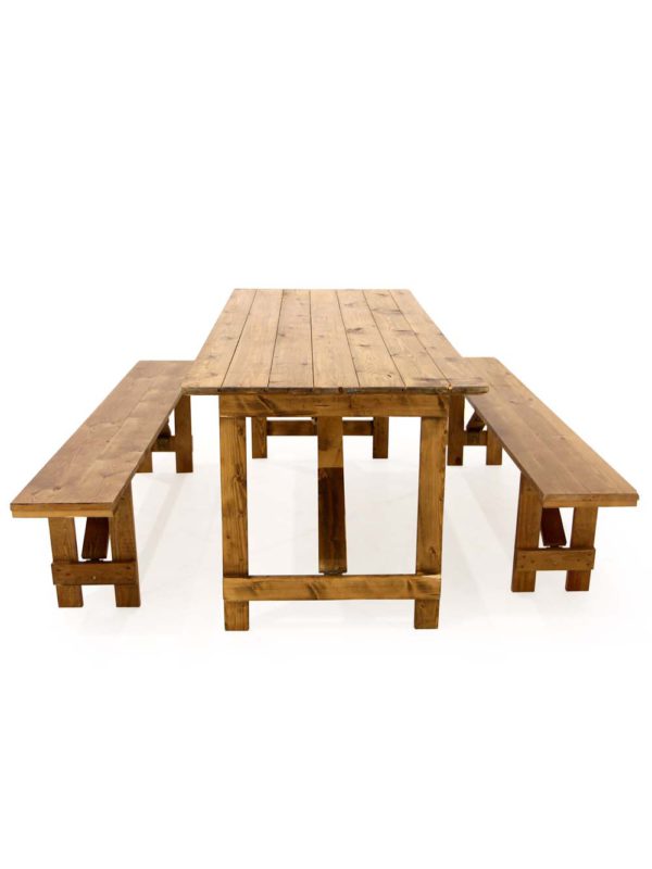 6ft Long Rustic Bench - Image 6