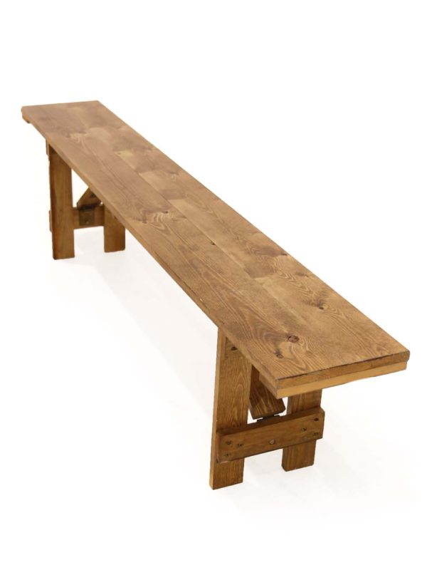 6ft Long Rustic Bench